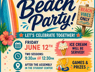 Underclassman End of the Year Beach Party!!!